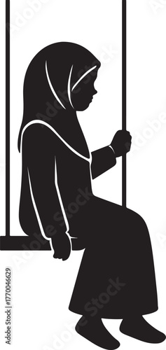 Minimal Hijab Silhouettes