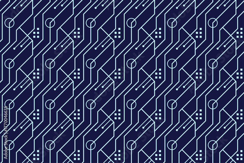 3651_Minimalist Diagonal Circuit Line Pattern