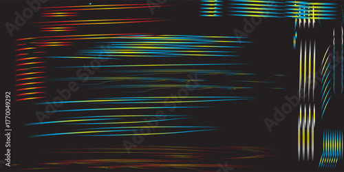 Abstract blurred Color light ,Night Light abstract background.Moving colorful lines of abstract background.