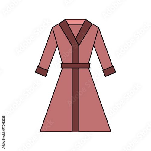 bathrobe colors icon on white background