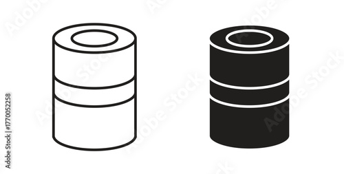 Can food icon for mobile app, editable designs