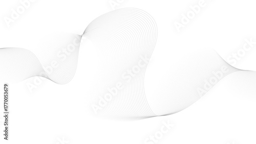 Abstract wave element for design. Digital frequency track equalizer. Stylized line art background. Vector illustration. 