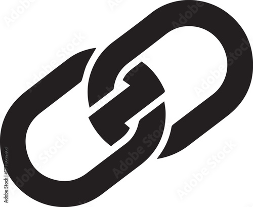 Secure connection icon emphasizing strength and reliability, perfect for website security features and network solutions demonstrating interconnectedness