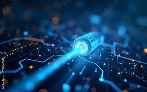 Abstract network information web science technology data center fiber optic cable 5G connection future light digital. High quality