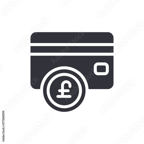 Pound Sterling Card Icon Transaction Payment Symbol