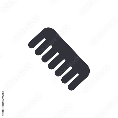 Minimalist Comb Illustration Hair Care Beauty Accessory