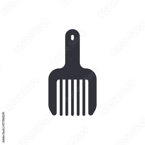 Comb Pictogram Styling Hairdressing Graphic Silhouette
