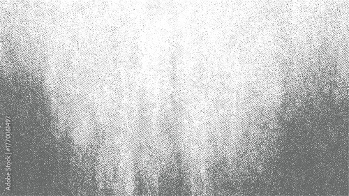 monochromatic gradient pattern transitioning from dark grey to white with speckled dots.