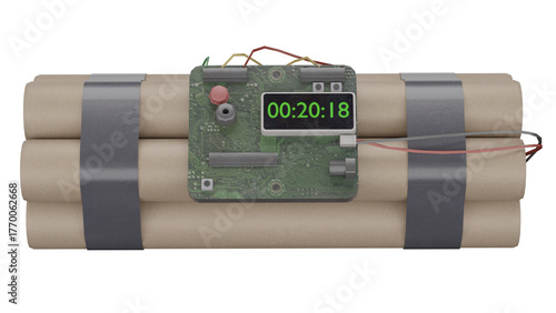 Photos 3d rendering simple c4 bomb