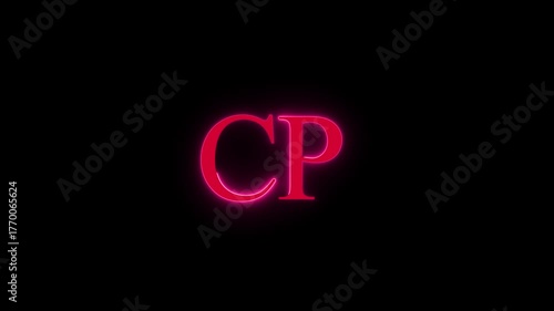 CP Glowing Text Display Neon Light Effect