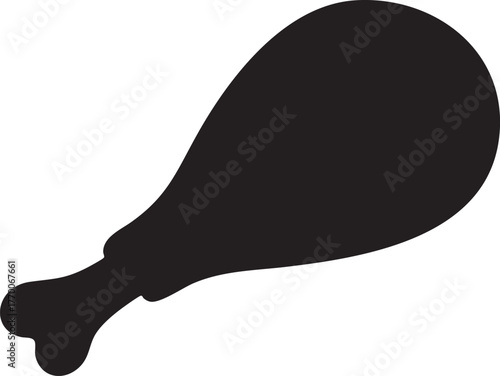 Thanksgiving Turkey Leg Silhouettes Roasted Simple Bold Minimal Design