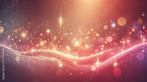 Glowing abstract background video with warm pink peach and orange gradient soft light.

