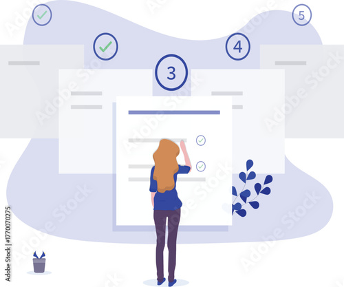 Modern abstract geometric shapes with vibrant color palette