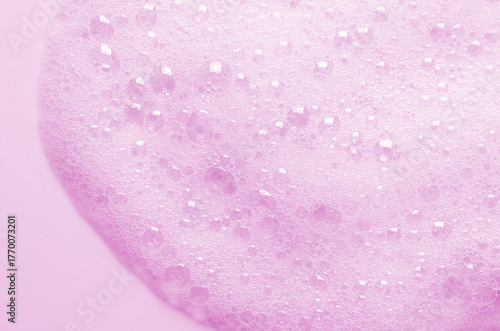 The texture of detergent foam or shampoo or shaving gel. Cosmetic skin care product.