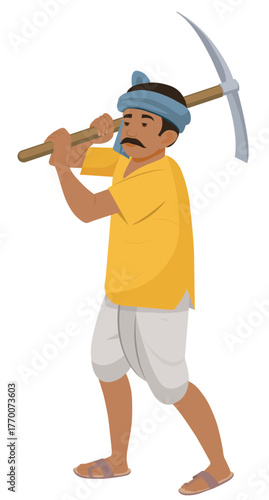 hard worker labour agriculture man