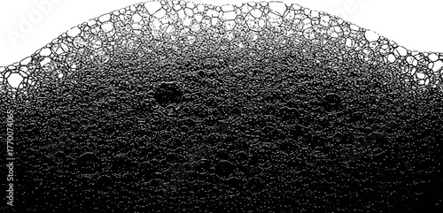 enigmatic dark froth ascends, defining a dynamic, intricate boundary line