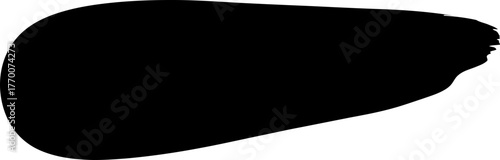 vivid black paint mark, essential for bold, minimalist graphic design