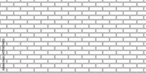 Brickwork block white concrete stucco isolated cement wall row urban interior limestone brick faced home and kitchen vintage wallpaper background.	