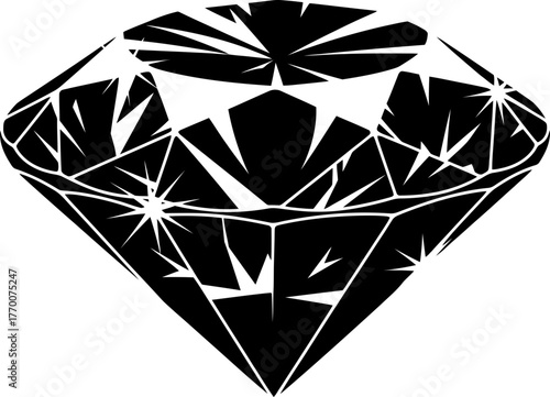 sleek gemstone icon reflecting pure quality and unwavering brilliance now