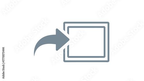 Gray arrow pointing to a box with a nested outline