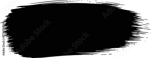 primal energy unleashed a single, powerful black ink brushstroke