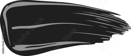 bold obsidian stroke marks a defiant, elegant, and impactful statement