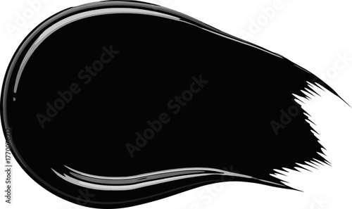 sleek black curve unveils a luxurious swirl of polished drama