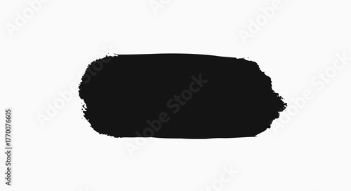 essential black ink stroke organic art mark defines a modern graphic