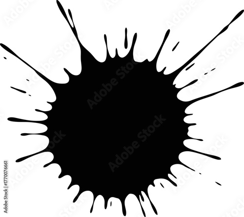 unleashed ink splatter raw energys bold, organic burst