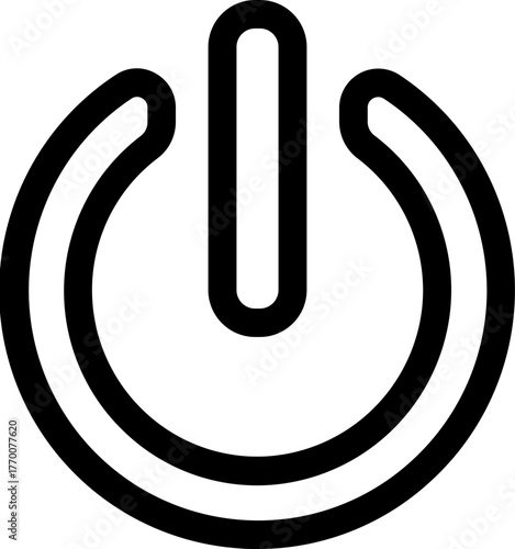 Universal Power Button Icon Switch