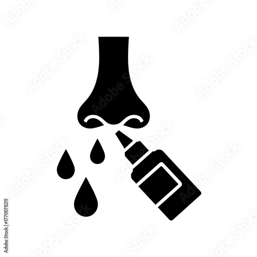 nasal spray used for congestion relief treatment of sinusitis allergy medicine cold and flu remedy health