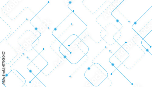 Abstract futuristic technology background. Technology background with crossed lines and dots.