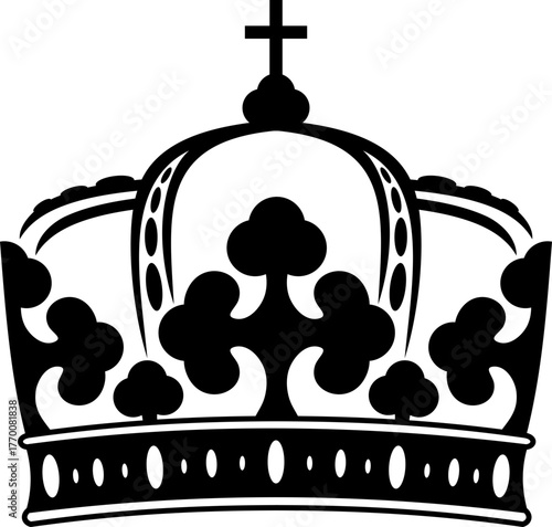 Crown vip premium icon.Royal crown symbol collection. line crown icon. vector illustration. King and Queen Crowns.crown icon on white background crown, king,queen, royal, princess, prince,king. ribbon