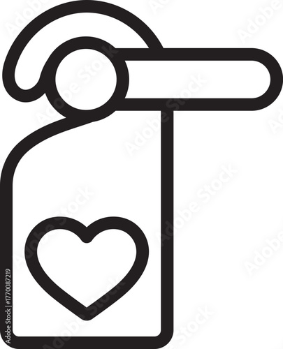 Honeymoon Room Line Icon