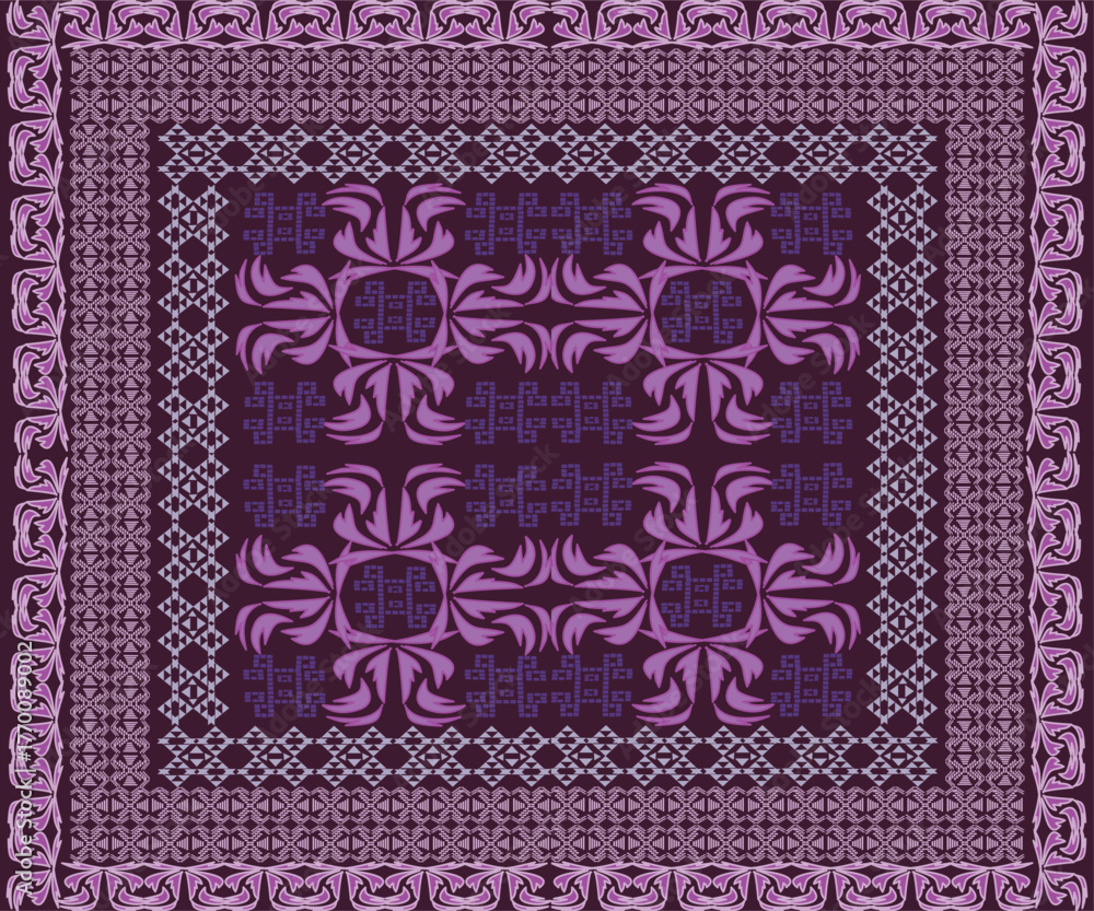 Obraz premium ornamental round frame