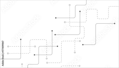 Abstract background with technology circuit board texture. Modern electronic motherboard texture. Creative idea for internet technology. Tech concept for header, web banner, website, presentation.