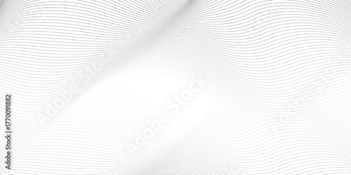 Abstract wave element for design. Digital frequency track equalizer. Stylized line art background. Vector illustration. Wave with lines created using blend tool.