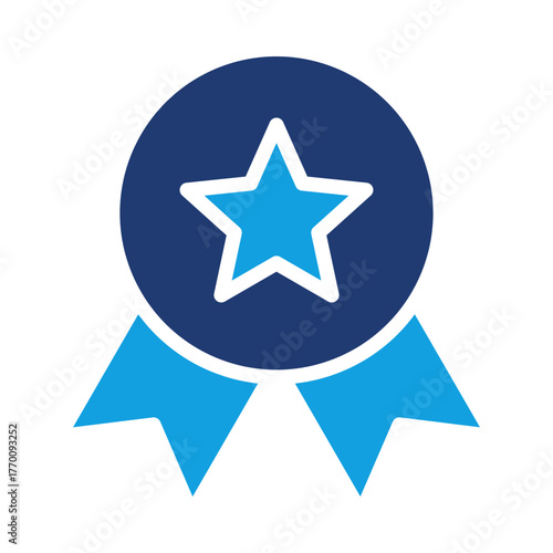 Badge Blue Color Icon