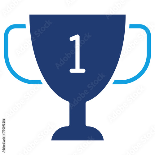 Winner Blue Color Icon