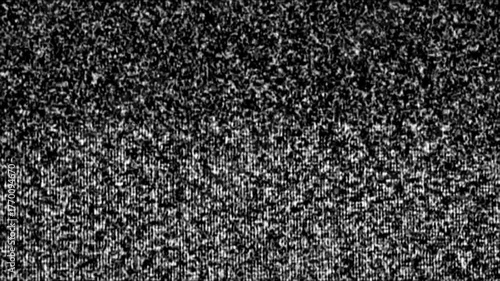 Real Analog TV Noize. TV No Signal, White Noise
