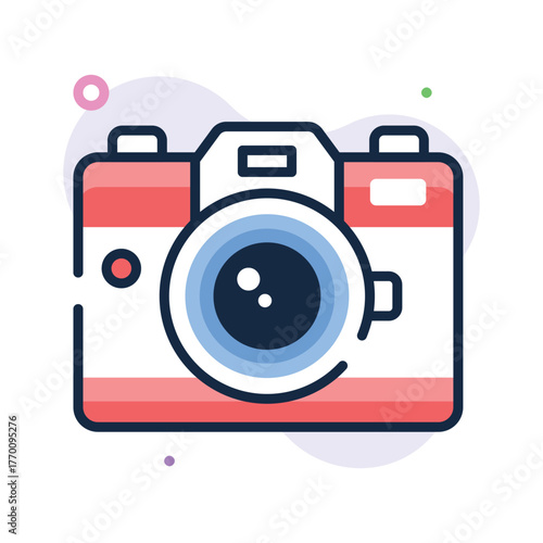 Festive camera capturing New Year and Christmas memories