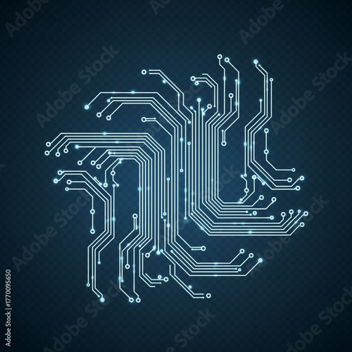 Abstract circuit board design A modern representation of technological infrastructure and networks