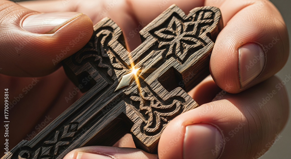 Fototapeta premium female hand holding a gold coin