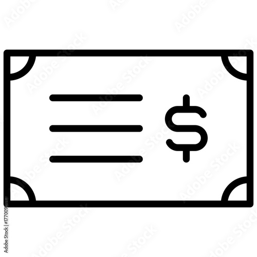 Money Prize Outline Icon