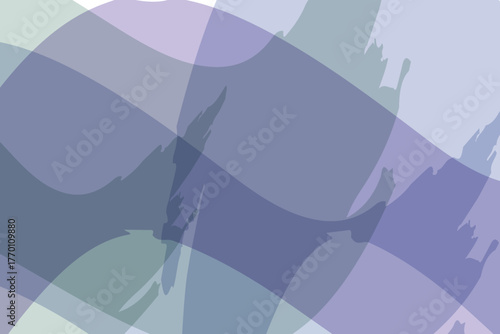 A sparse composition of ink strokes in misty blue and white. Clean, airy, and minimalist. Vecter abstract background