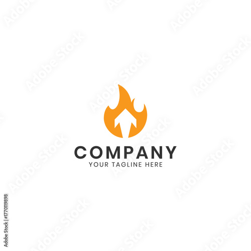 Fire Financial Investment Logo Design