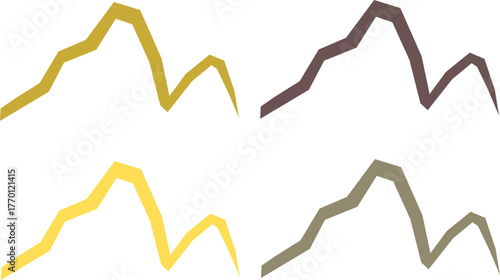 COLORFUL HILLS SIGN SYMBOL LOGO VECTOR 
