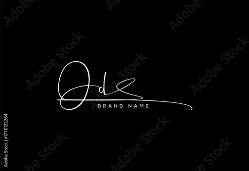 OD letter beauty cursive handwriting logo. vector logo| abstract logo| minimalist logo| brand identity| calligraphy design.