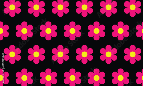 Seamless Floral Pattern Design, Elegant Botanical Print, Trendy Fabric Background for Fashion and Textile Use
