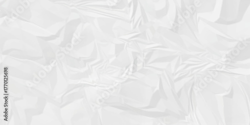 Crumple crushed aged white obsolete rumple craft design. wrinkle ripped creased white crumple aged closeup recycled document grunge paper background.	